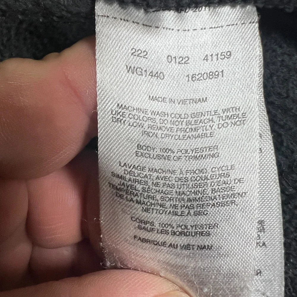 Columbia Sportswear Benton Springs Fleece Vest Girls Small (7/8) Black Mock Neck